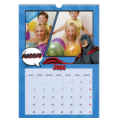 Calendario A3 verticale — Fumetti [copertina]