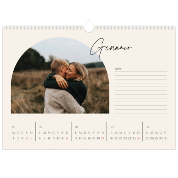 Calendario Fotografico A3 Orizzontale — Ricordi ad arco