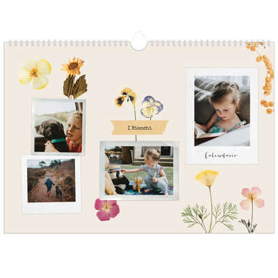 Calendario A3 orizzontale  — Scrapbooking vintage [copertina]