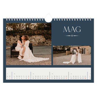 Calendario fotografico A4 — Ardesia e grazie [Maggio]