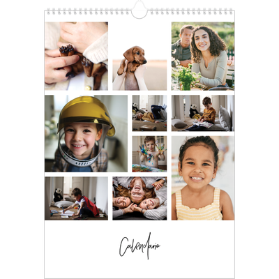Calendario A3 verticale — Disposizioni fotografiche [copertina]