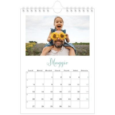 Calendario fotografico A5 — Ciao mondo [copertina]
