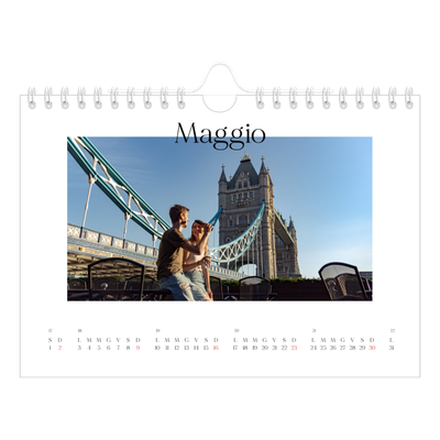 Calendario fotografico A5 — Il mio diario di viaggio [Maggio]