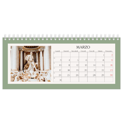 Calendari da tavolo — Colori classici [Marzo]