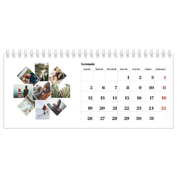 Calendario Fotografico da Tavolo — Forme di collage