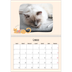Calendario A4 Doppio — Zampette di gatto e scarabocchi [Gennaio]