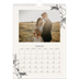 Calendario personalizzato A4 — Inchiostro e edera [Gennaio]