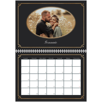 Calendario A4 Doppio — Classico vintage