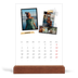 Calendario con supporto in legno verticale  — Album ricordi con stile [Gennaio]
