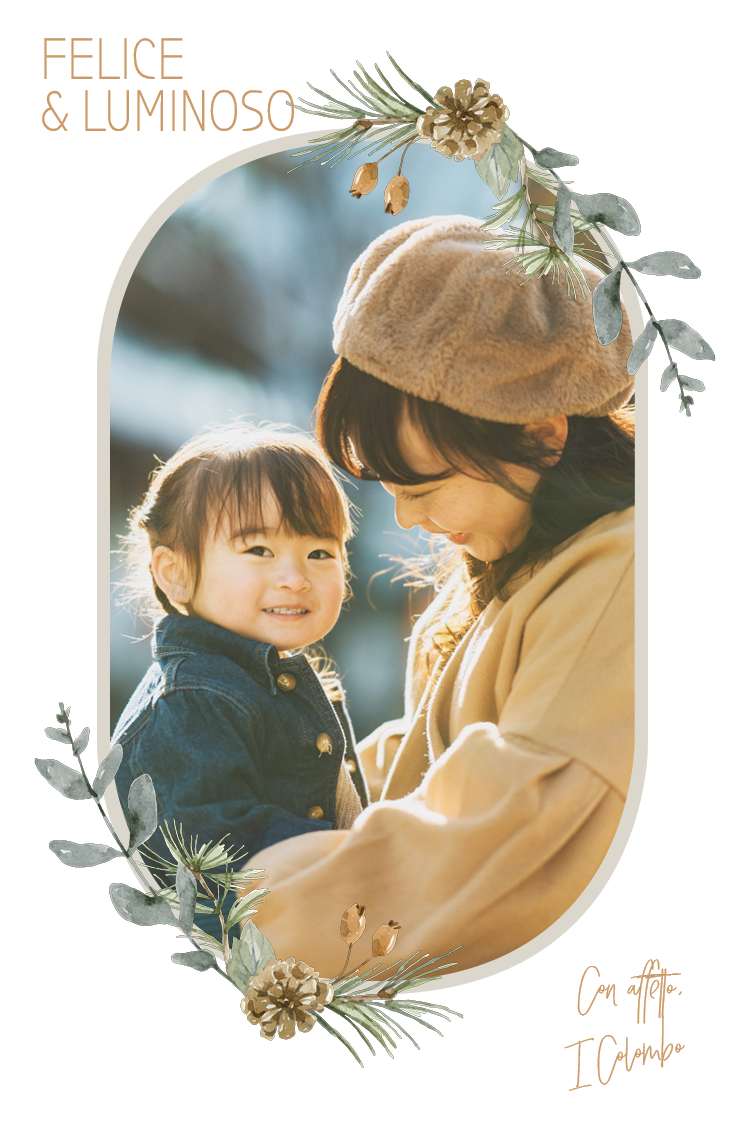 Biglietti — Bosco invernale rosso