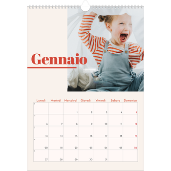 Calendario personalizzato A3 — Nostalgia degli anni '90
