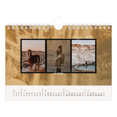 Calendario fotografico A5 — Avventura [copertina]