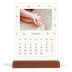 Calendario con supporto in legno verticale  — Ciliegie [Febbraio]