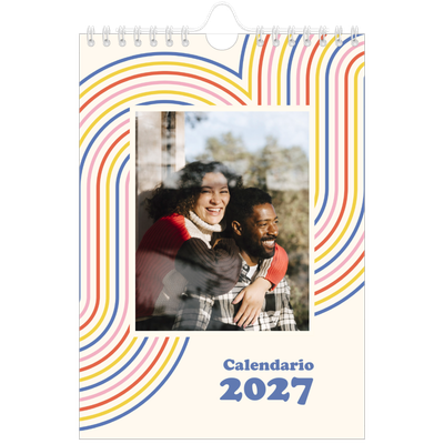 Calendario fotografico A5 — Strisce retro [copertina]