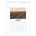 Calendario personalizzato A4 — Foto semplice [Marzo]
