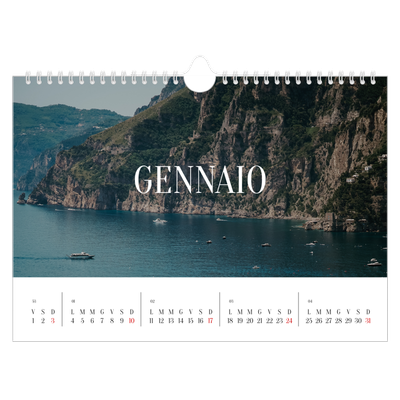 Calendario fotografico A4 — Fuga infinita [Gennaio]