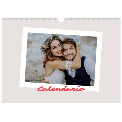 Calendario A3 orizzontale  — Firmato in cremisi [copertina]