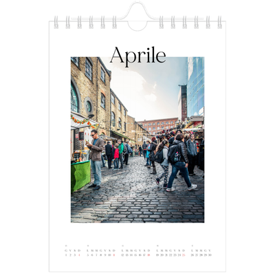 Calendario fotografico A5 — Il mio diario di viaggio [Aprile]