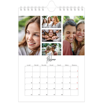 Calendario fotografico A5 — Disposizioni fotografiche [Febbraio]