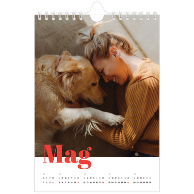 Calendario fotografico A5 — Un anno audace [copertina]