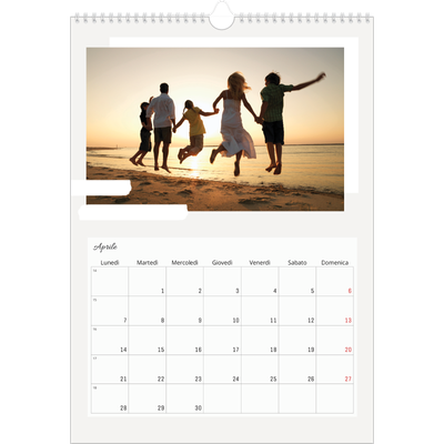 Calendario A3 verticale — Toni spenti [Aprile]