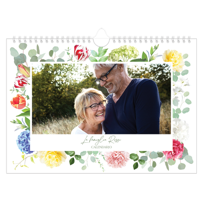 Calendario fotografico A4 — Fiori tradizionali [copertina]