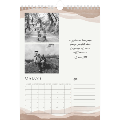 Calendario personalizzato A4 — Citazioni [Marzo]