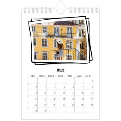 Calendario fotografico A5 — Istantanee da album [Marzo]