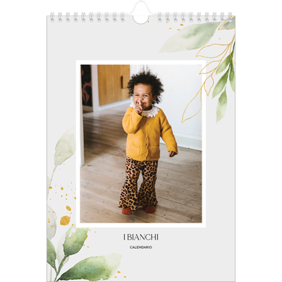 Calendario personalizzato A4 — Spruzzo floreale [copertina]