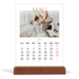 Calendario con supporto in legno verticale  — Testo in grande d'oro [copertina]