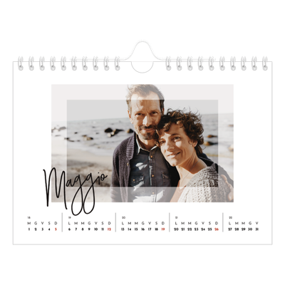 Calendario fotografico A5 — Cornice trasparente [copertina]