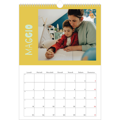 Calendario A3 verticale — Divertente colorato [copertina]