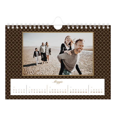 Calendario fotografico A5 — Monocromatico vintage [copertina]