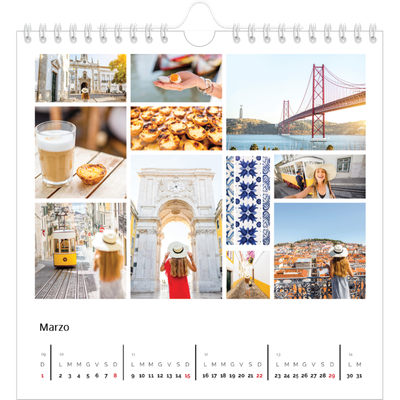 Calendari quadrati — Struttura [Marzo]
