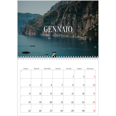 Calendario A4 Doppio — Fuga infinita [Gennaio]