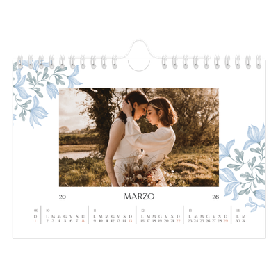 Calendario fotografico A5 — Floreale elegante [Marzo]