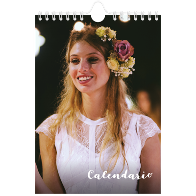 Calendario fotografico A5 — Scrittura semplice [copertina]