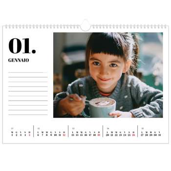 Calendario Fotografico A3 Orizzontale — Serif e momenti