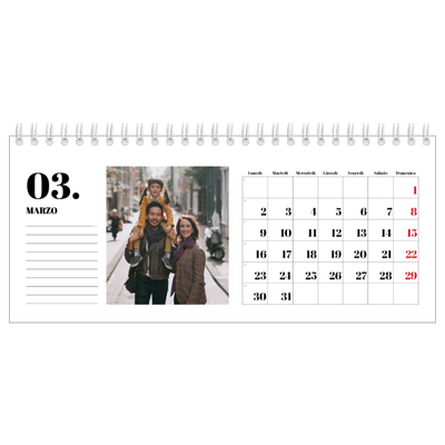 Calendari da tavolo — Serif e momenti [Marzo]