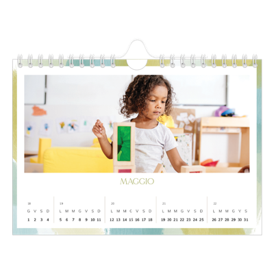 Calendario fotografico A5 — Effetto pennello [copertina]