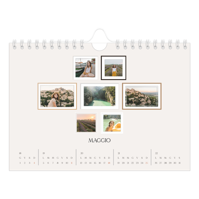 Calendario fotografico A5 — Galleria fotografica a parete [copertina]