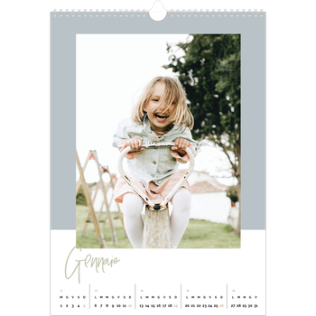 Calendario personalizzato A3 — Cornici terrose