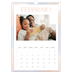 Calendario A3 verticale — Effetto pennello [Febbraio]