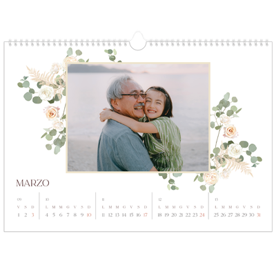 Calendario A3 orizzontale  — Boho [Marzo]