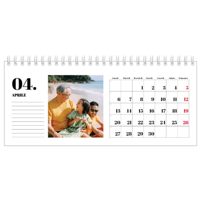 Calendari da tavolo — Serif e momenti [Aprile]