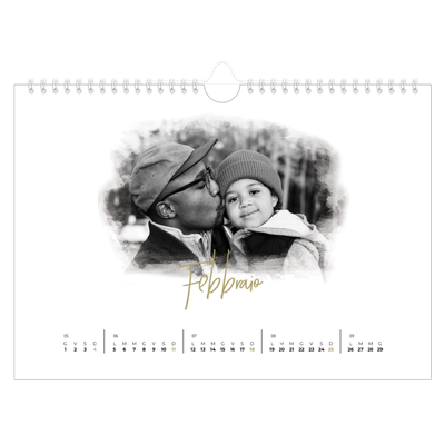 Calendario fotografico A4 — Effetti fotografici [Febbraio]