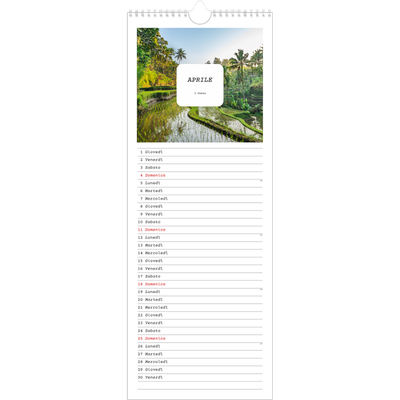 Calendario da cucina  — Tutta la storia [Aprile]