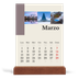Calendario con supporto in legno verticale  — Vedute del mondo [Marzo]