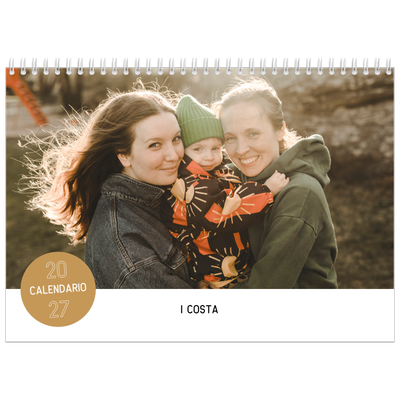 Calendario A4 Doppio — Adesivo fotografico [copertina]