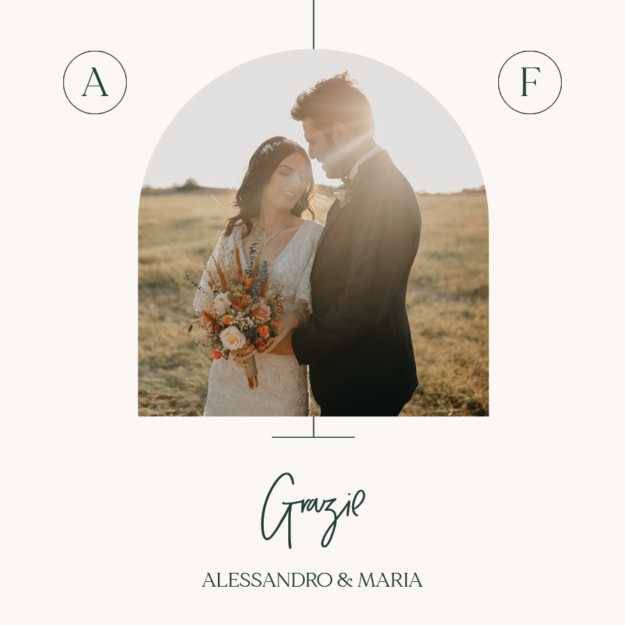 Biglietti di ringraziamento — Arco